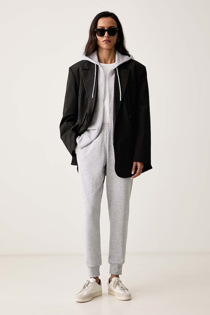 Lacoste спортен комплект анцуг с памук сив WH2528T
