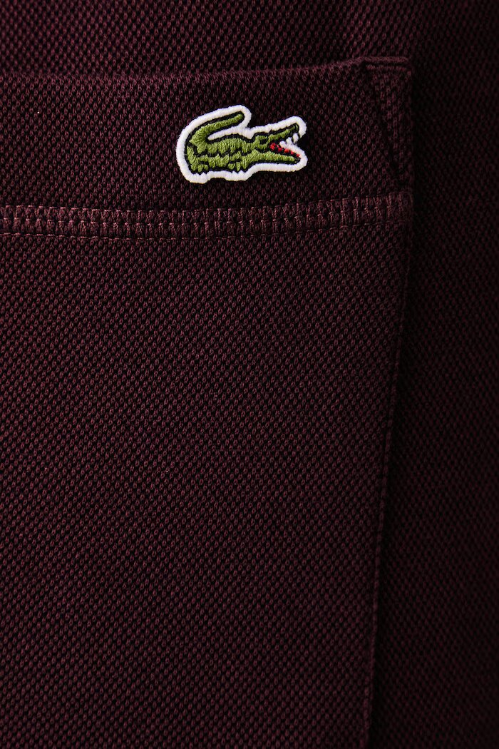 Lacoste спортен панталон дамски с памук бордо с висока талия XF5244