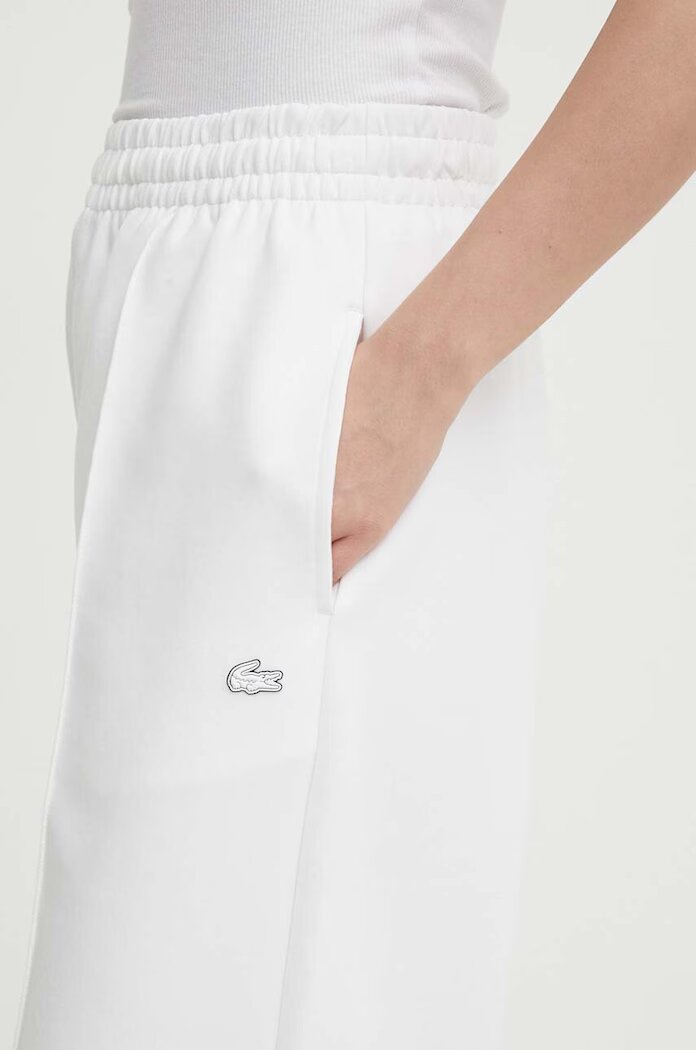 Lacoste спортен панталон дамски с памук бял XF7374
