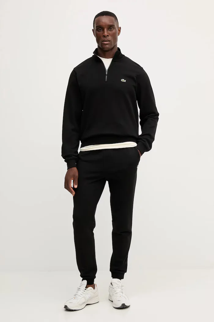 Lacoste спортен панталон мъжки от памук черен XH9833
