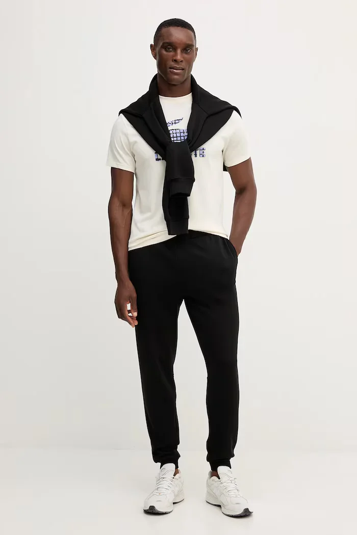 Lacoste спортен панталон мъжки от памук черен XH9833