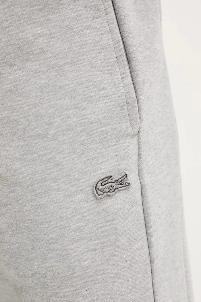 Lacoste спортен панталон мъжки с памук сив със стандартна талия XH9583