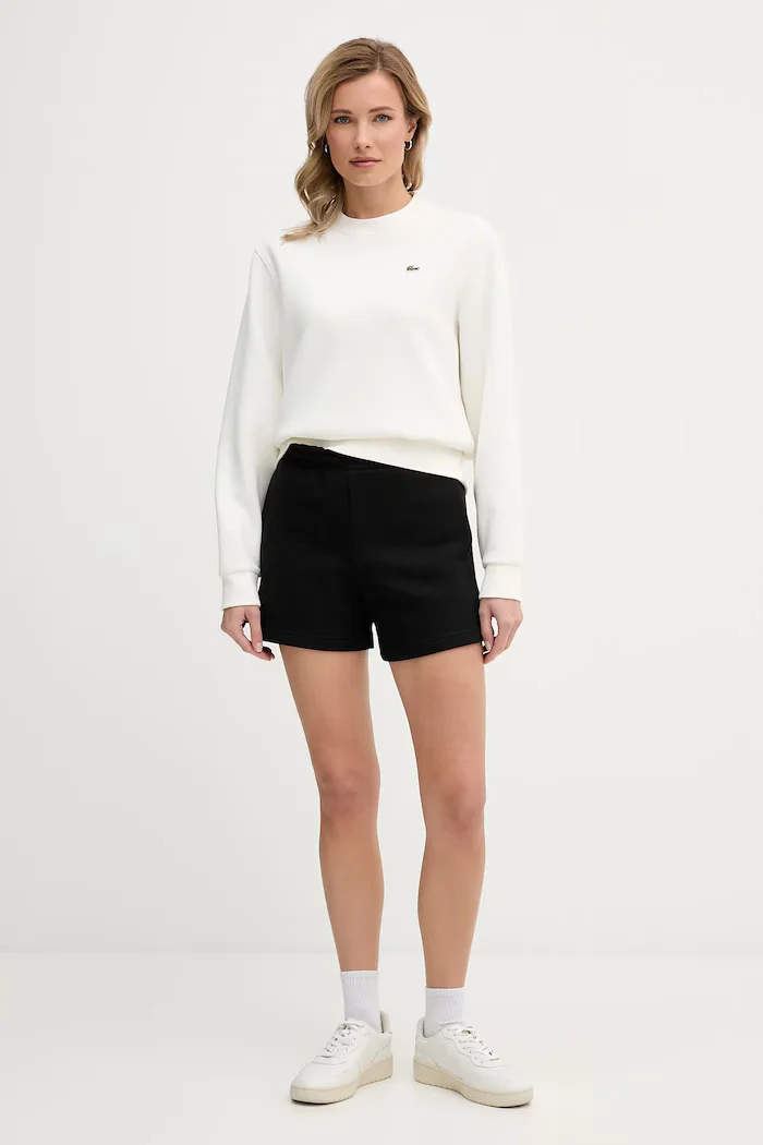 Lacoste суичър дамски с памук бежов SF5245