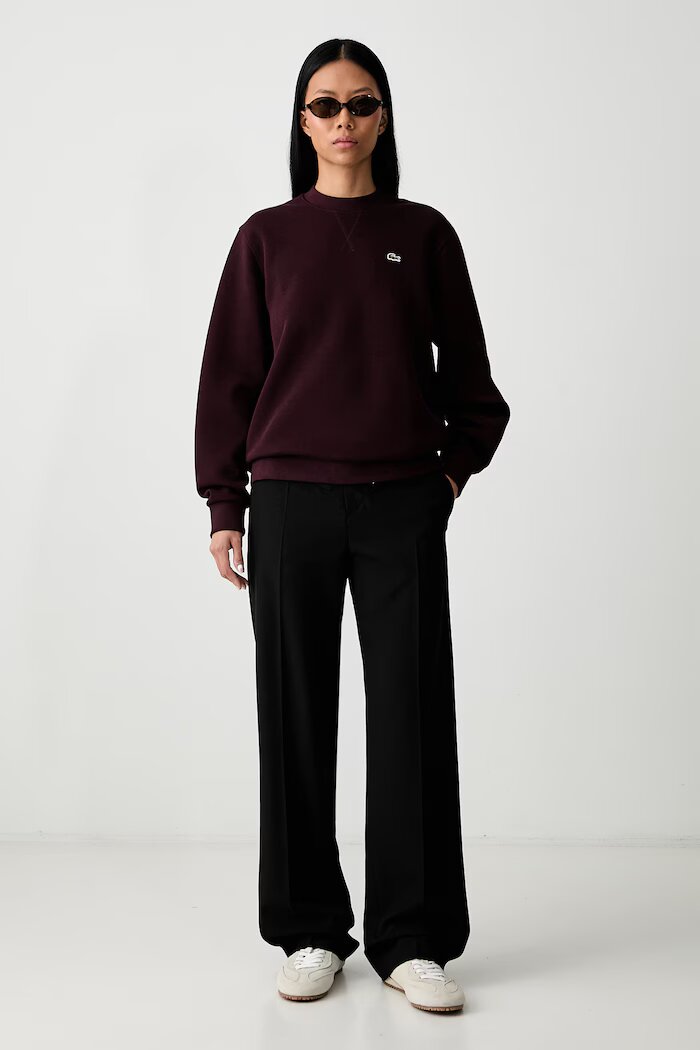 Lacoste суичър дамски с памук черен SF5245