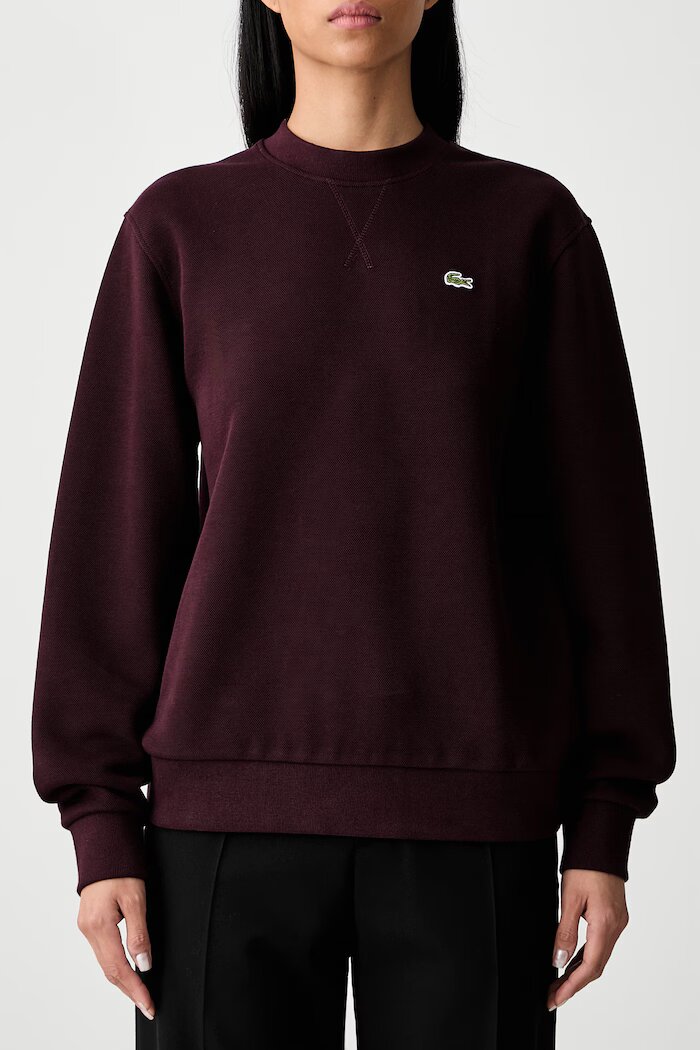 Lacoste суичър дамски с памук черен SF5245
