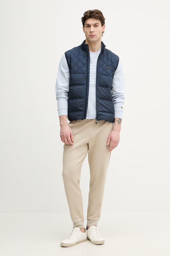 Lacoste Суичър мъжки от памук син SH0795