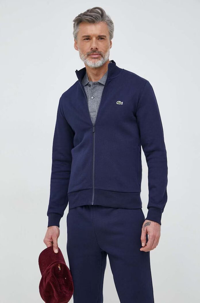 Lacoste Суичър мъжки в тъмносиньо с изчистен дизайн SH9622
