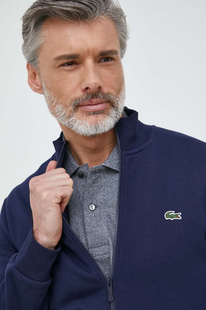 Lacoste Суичър мъжки в тъмносиньо с изчистен дизайн SH9622