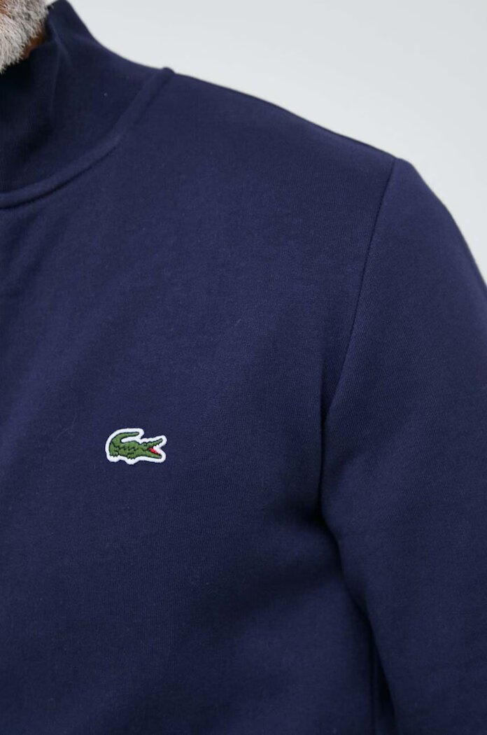 Lacoste Суичър мъжки в тъмносиньо с изчистен дизайн SH9622