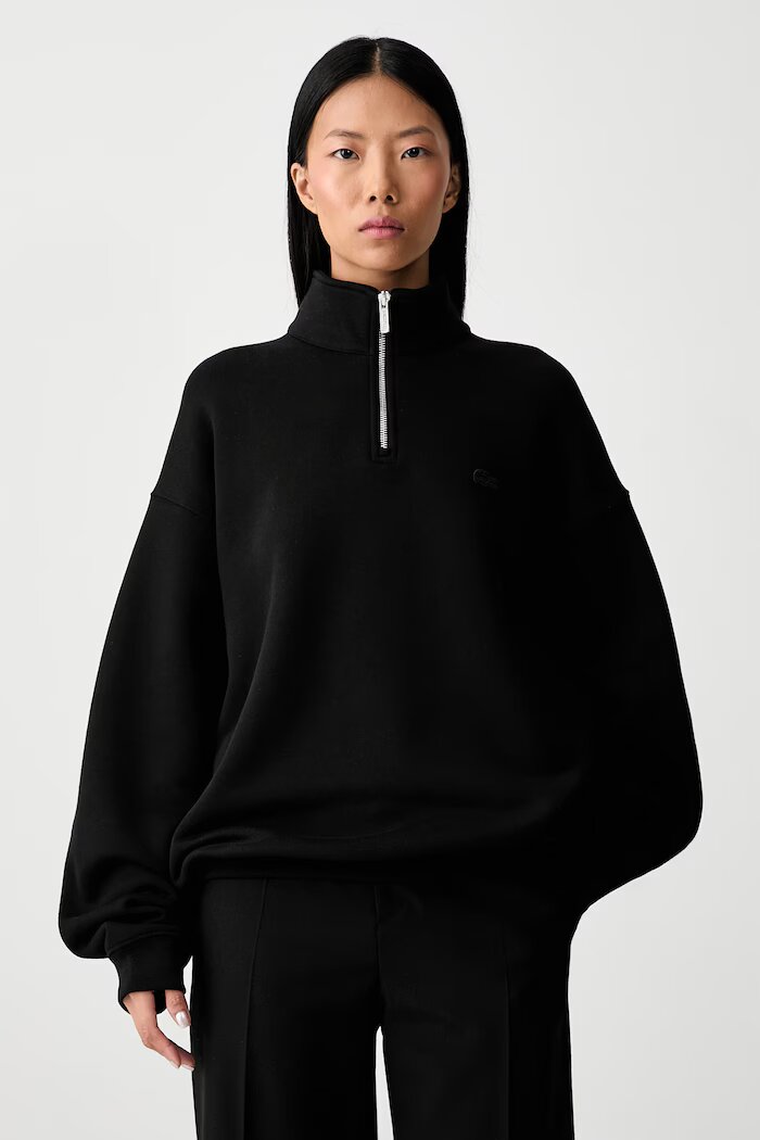 Lacoste суичър от памук черен SH7759