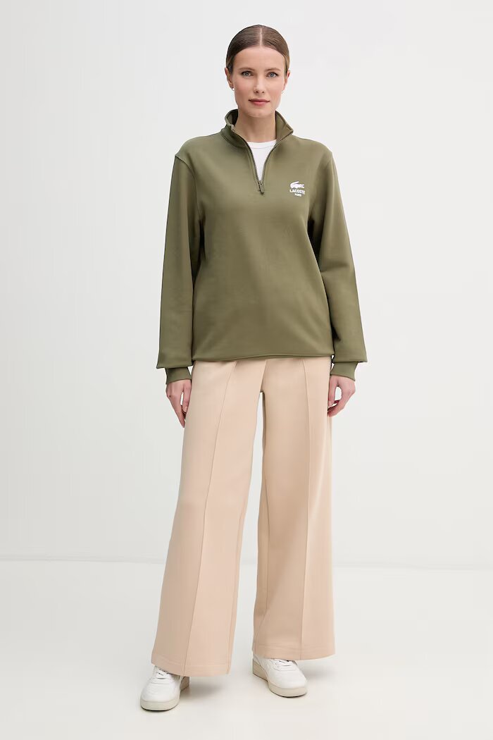 Lacoste суичър от памук зелен SH2735