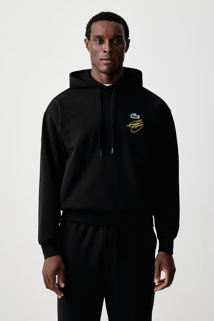 Lacoste суичър с качулка мъжки черен SH9948
