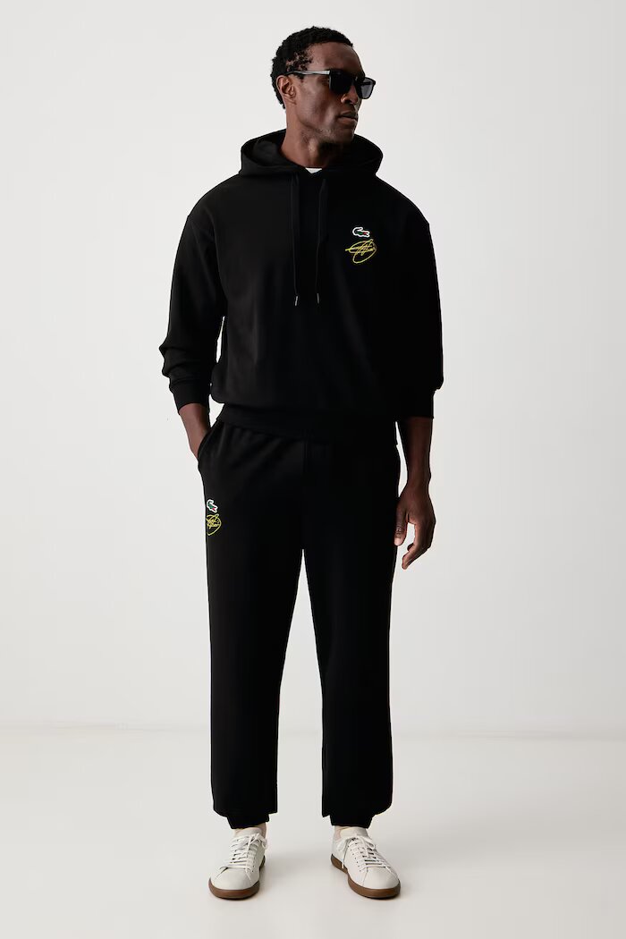 Lacoste суичър с качулка мъжки черен SH9948