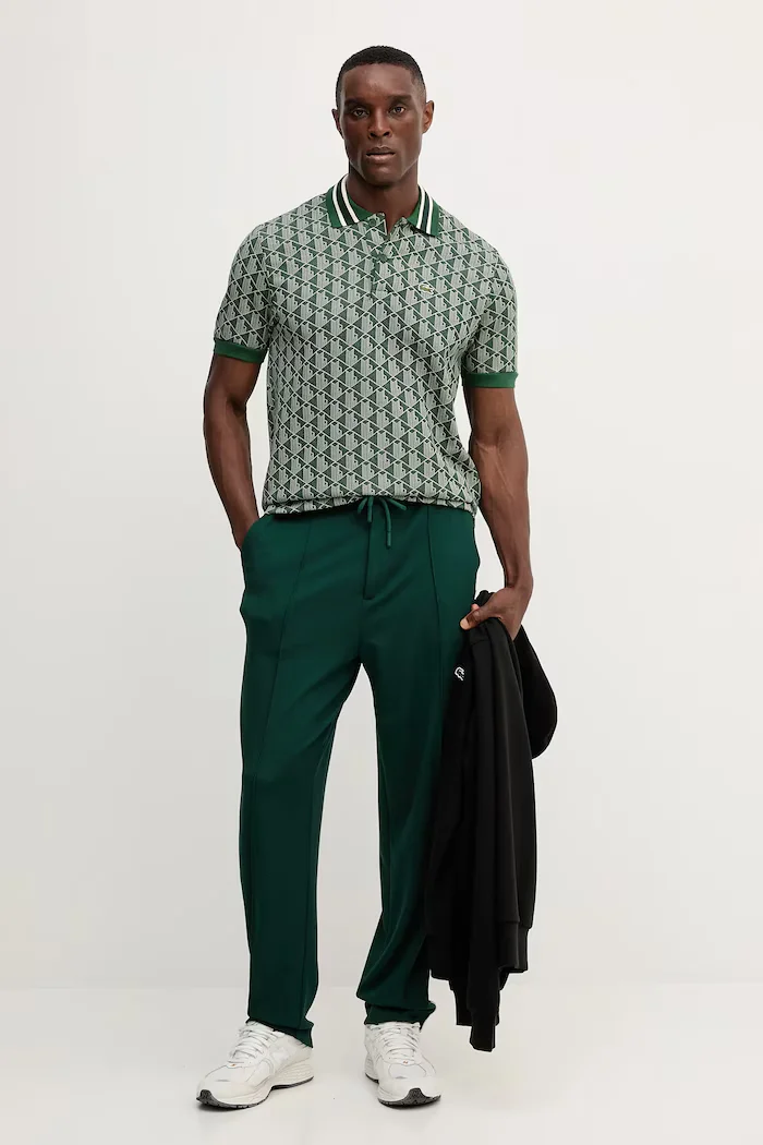 Lacoste суичър с качулка мъжки от памук черен SH9839