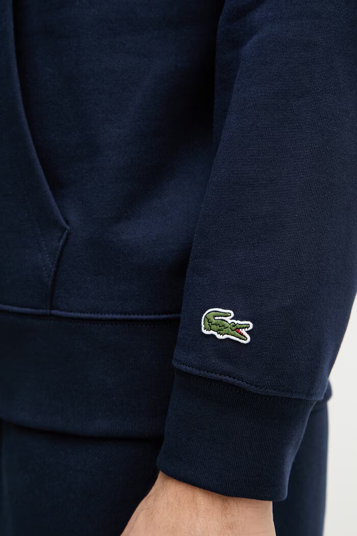 Lacoste Суичър с качулка мъжки от памук тъмносин SH0785