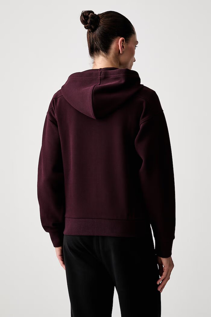 Lacoste суичър с цип и качулка дамски с памук черен SF5272