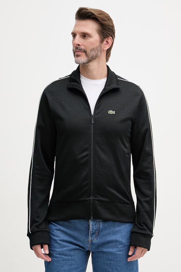 Lacoste суичър с цип мъжки черен SH1457