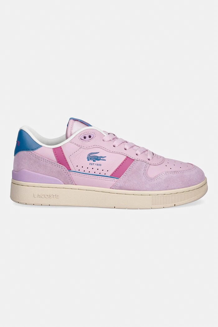 Lacoste T-CLIP SET 126 маратонки дамски от кожа розови 51SFA0117 ARS