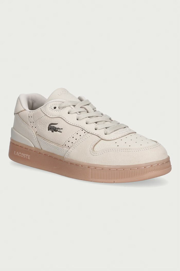 Lacoste T-CLIP SET маратонки дамски от набук бежови 52SFA0087