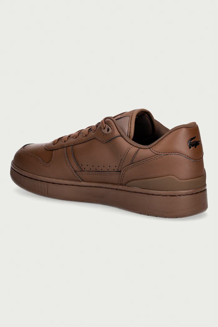 Lacoste T-CLIP SET маратонки мъжки от кожа кафяви 52SMA0040