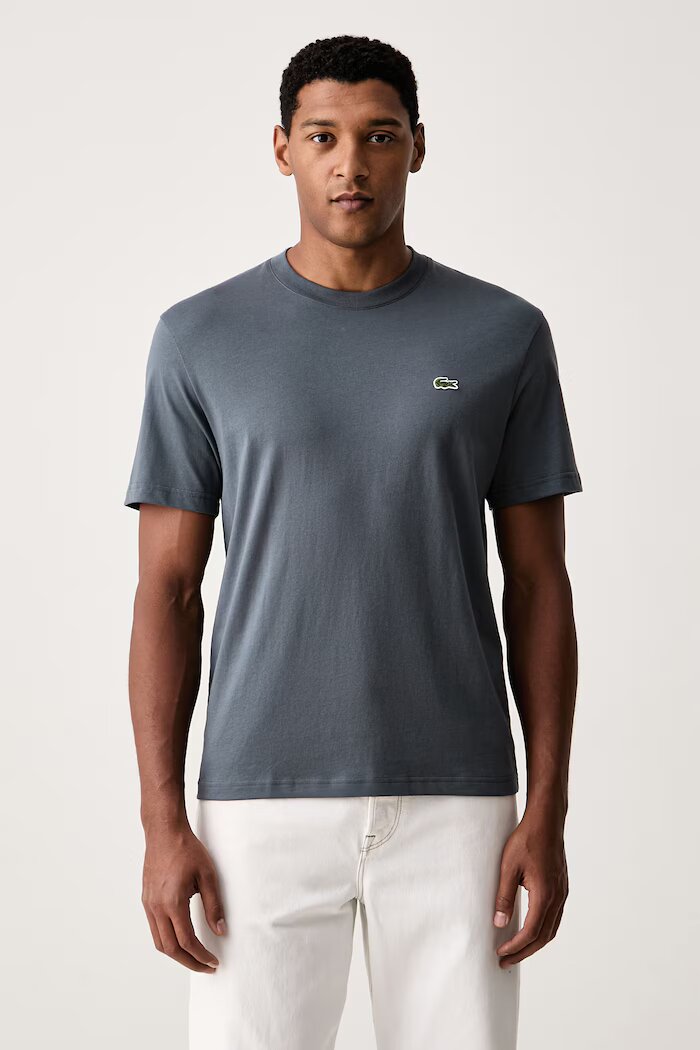 Lacoste тениска basic мъжка от памук синя TH7318