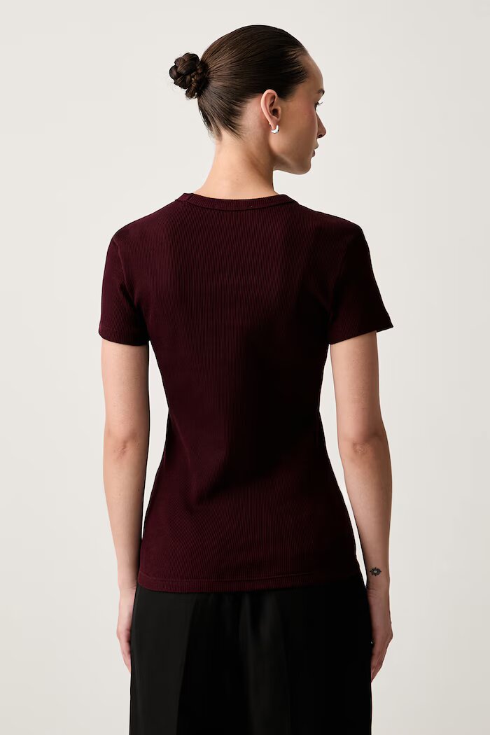 Lacoste тениска дамска от памук бордо TF5538