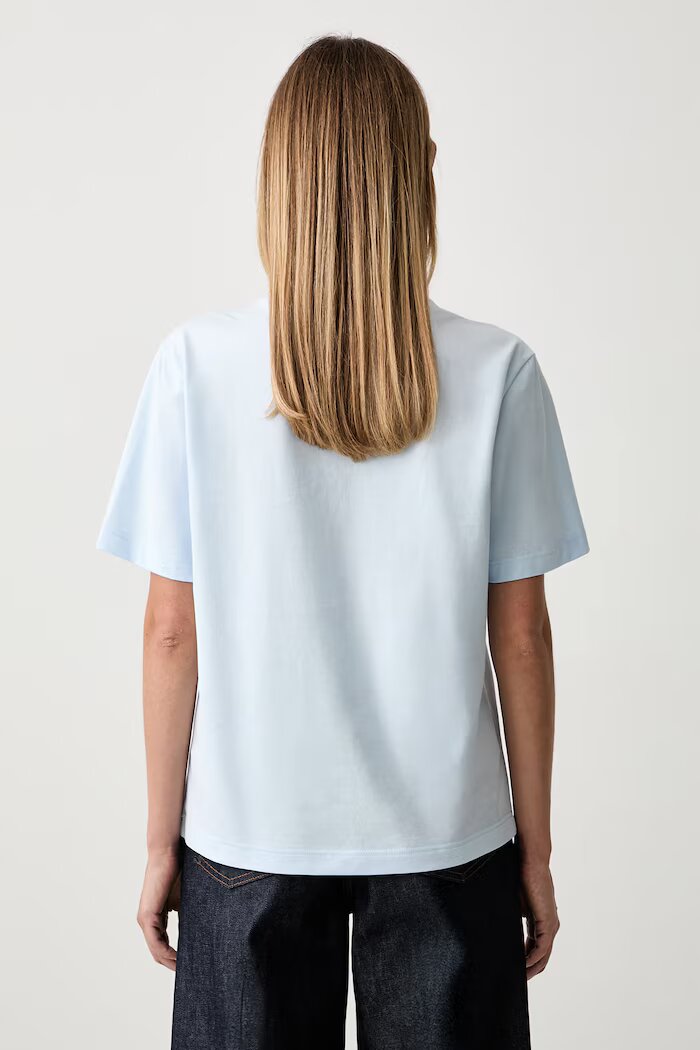 Lacoste тениска дамска от памук синя TF7215