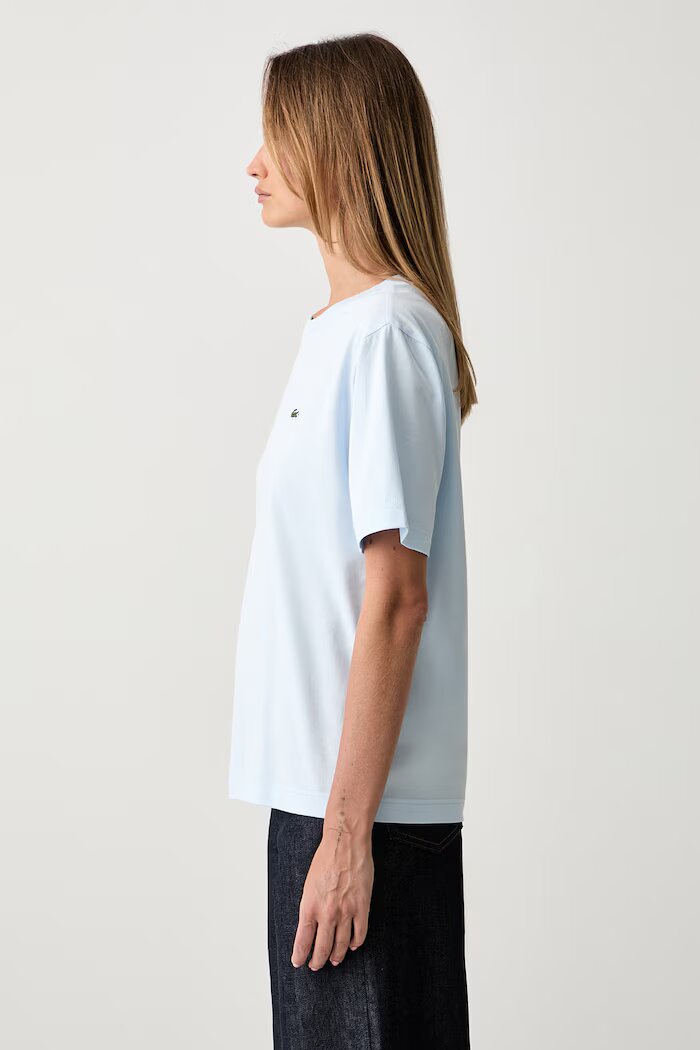 Lacoste тениска дамска от памук синя TF7215