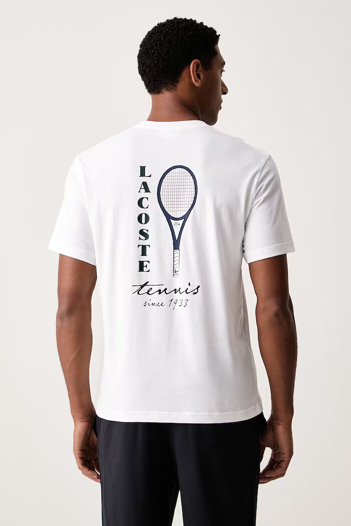 Lacoste тениска мъжка от памук бяла TH2430