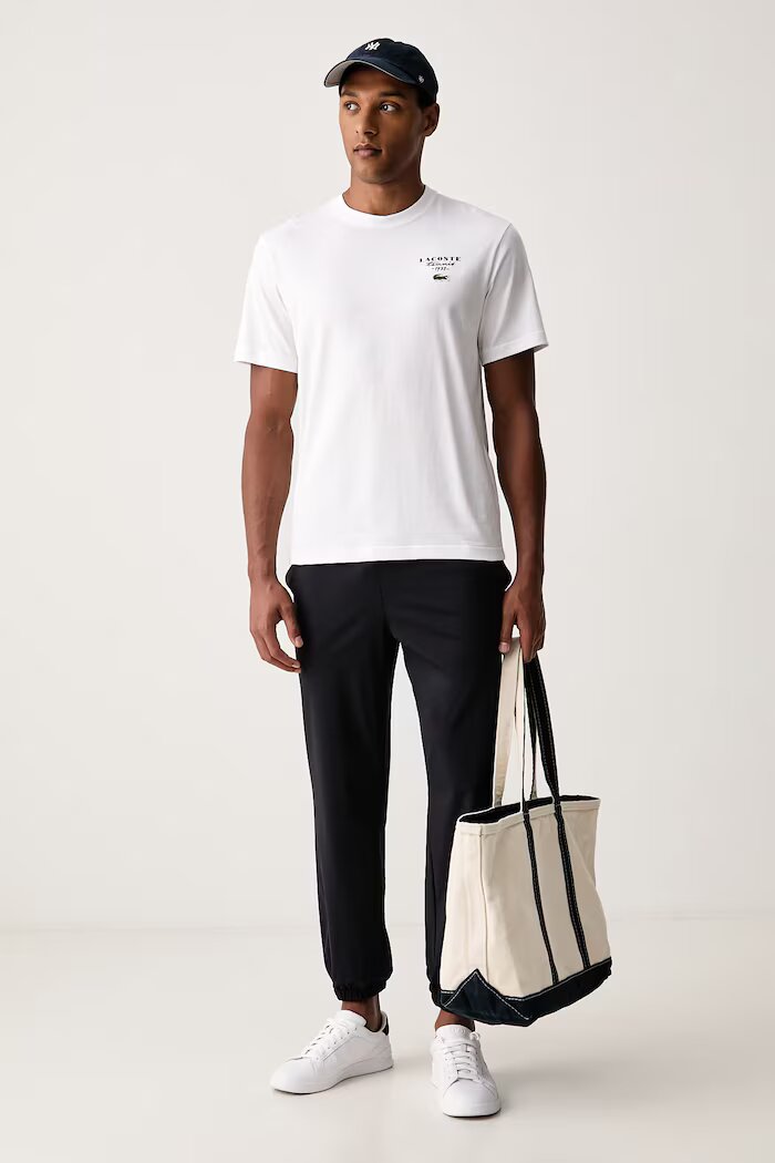 Lacoste тениска мъжка от памук бяла TH2430