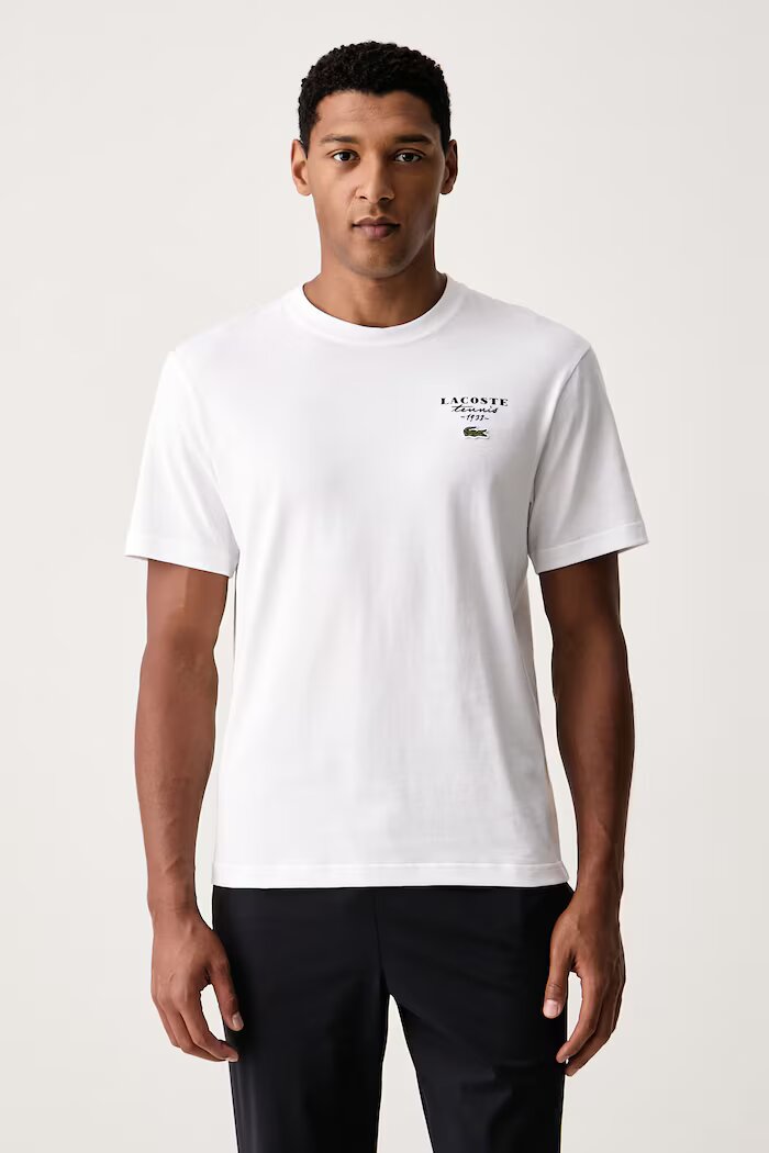 Lacoste тениска мъжка от памук бяла TH2430