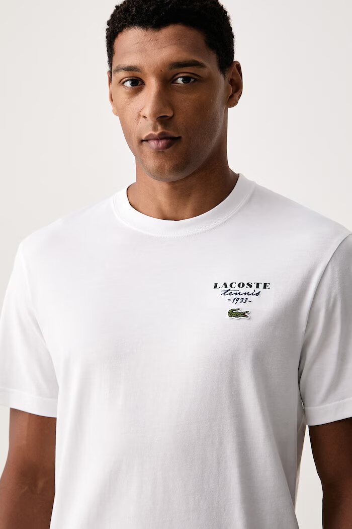 Lacoste тениска мъжка от памук бяла TH2430