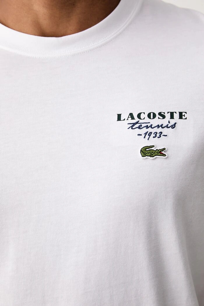 Lacoste тениска мъжка от памук бяла TH2430