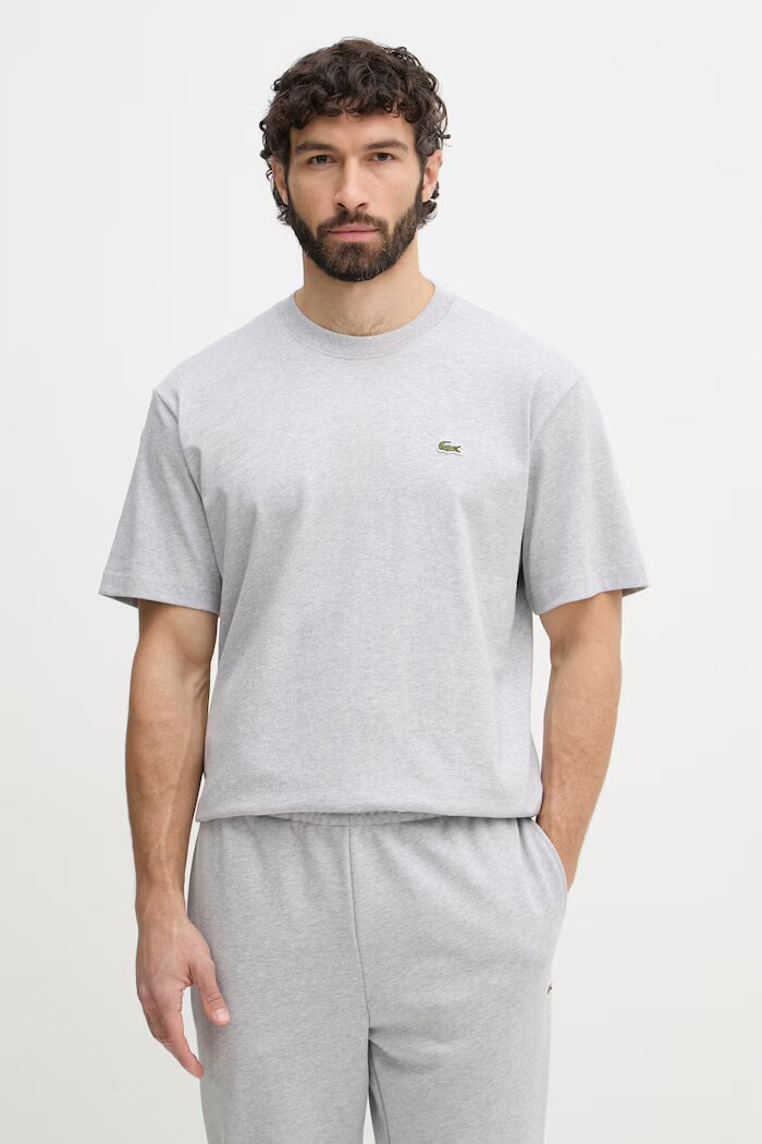 Lacoste тениска мъжка от памук сива TH0876