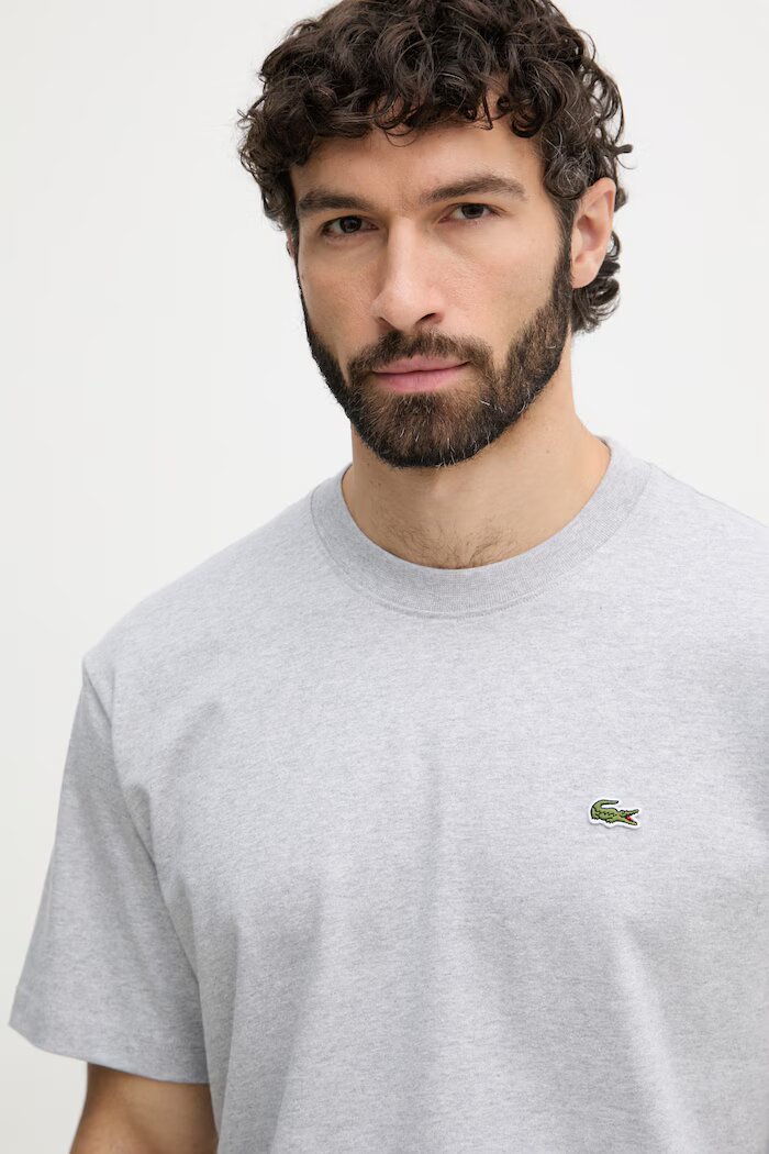 Lacoste тениска мъжка от памук сива TH0876
