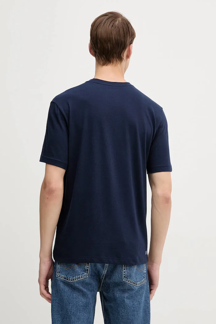 Lacoste тениска мъжка от памук тъмносиня TH7618
