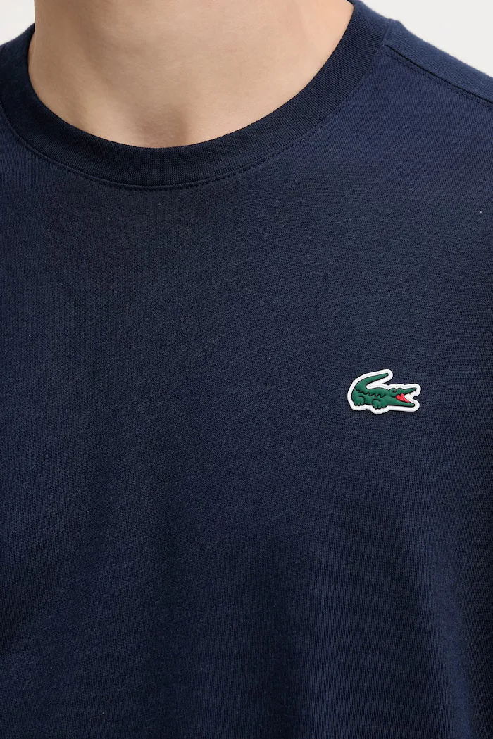 Lacoste тениска мъжка от памук тъмносиня TH7618