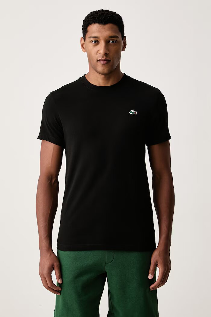 Lacoste тениска мъжка с памук черна TH6655