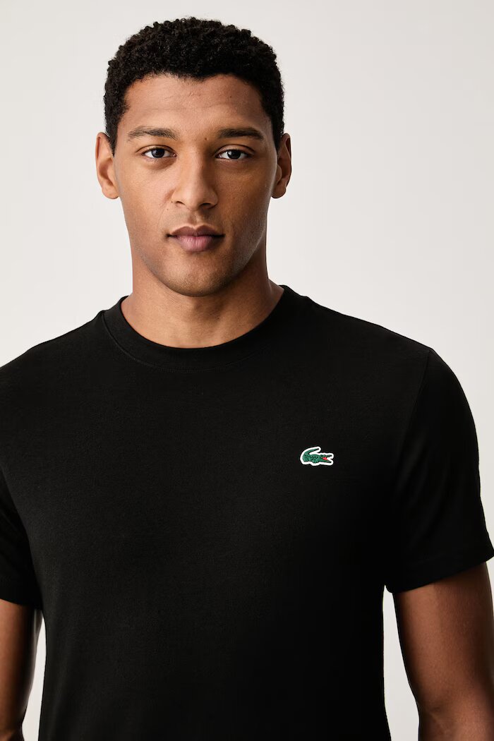 Lacoste тениска мъжка с памук черна TH6655