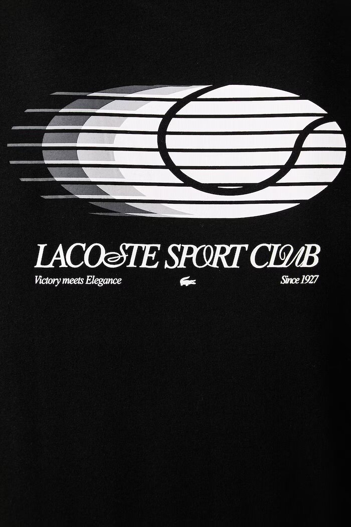 Lacoste тениска мъжка с памук черна TH6655