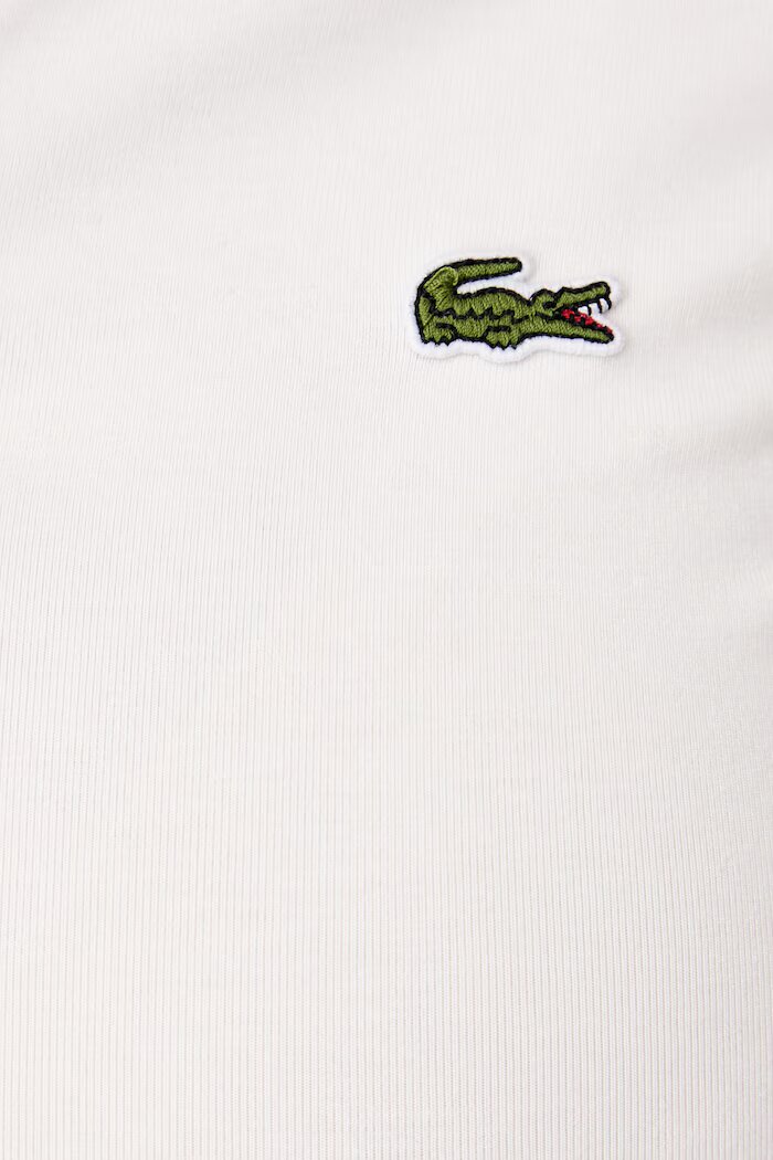 Lacoste тениска с яка дамска с памук бежова DF5284