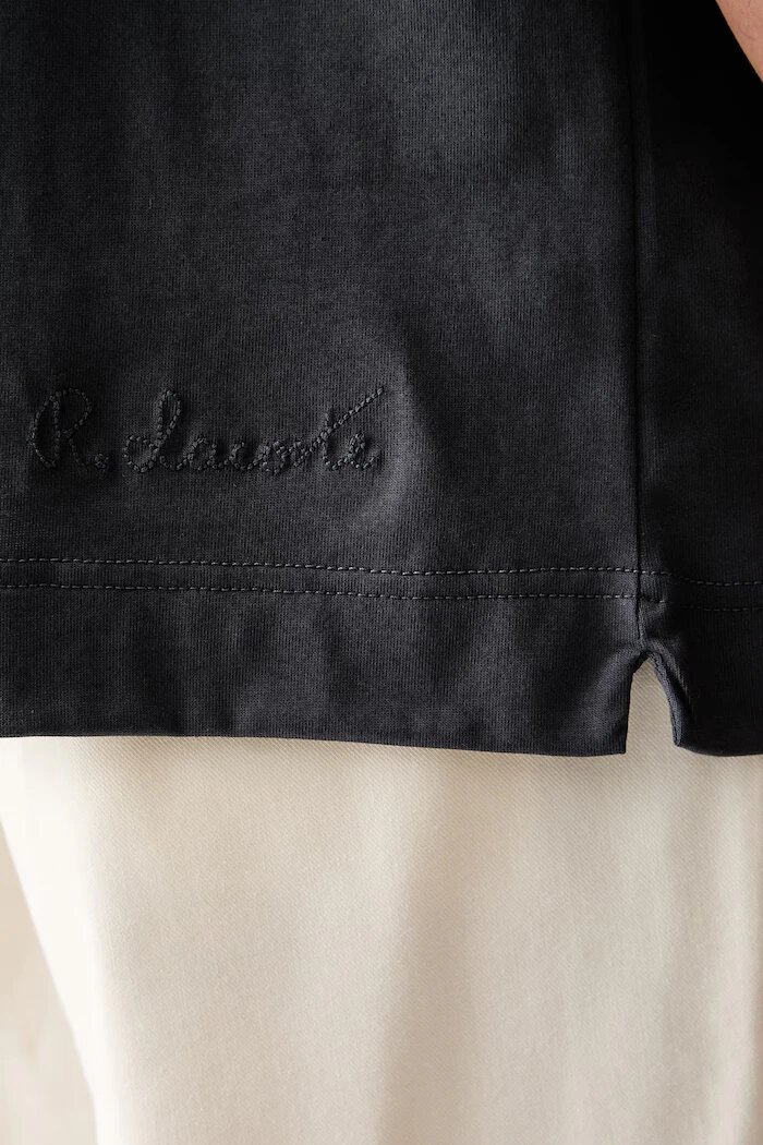 Lacoste тениска с яка мъжка от памук сива DH5928