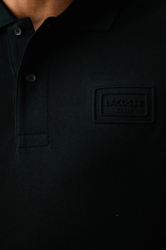 Lacoste тениска с яка мъжка от памук зелена PH0752
