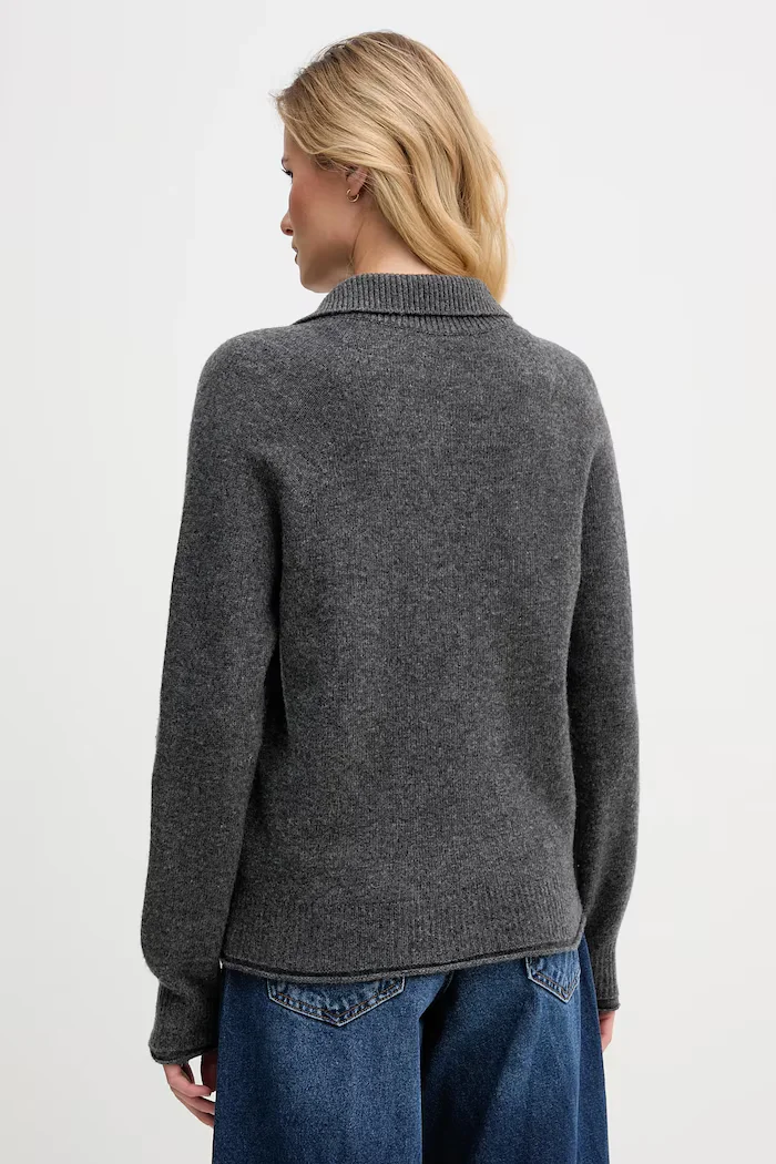 Lacoste Вълнен пуловер в сиво AF4010