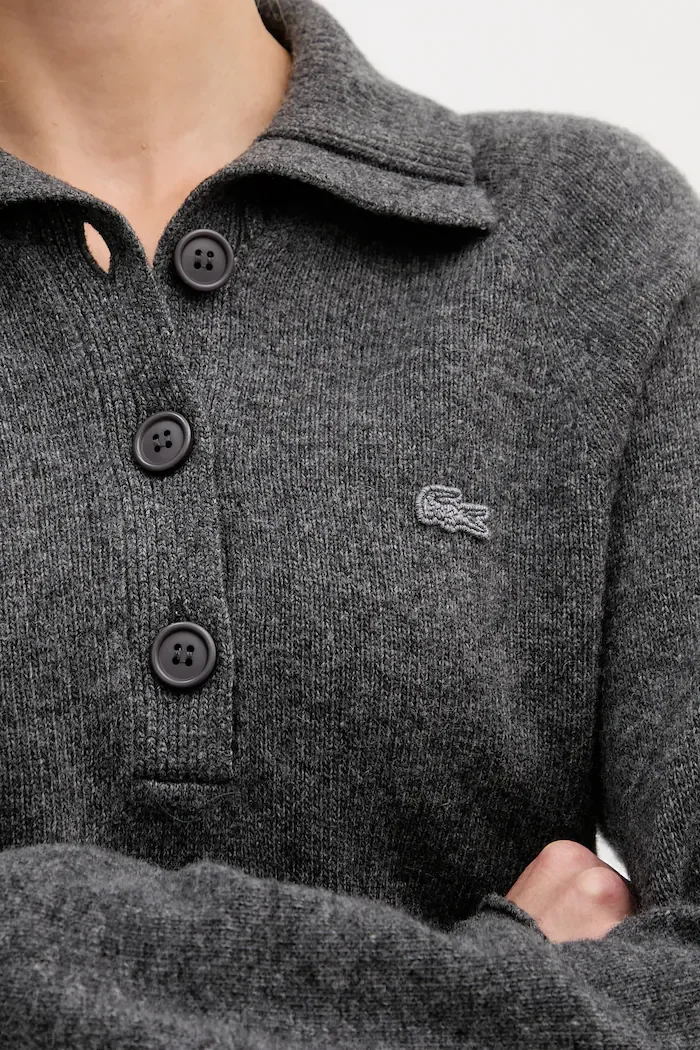 Lacoste Вълнен пуловер в сиво AF4010