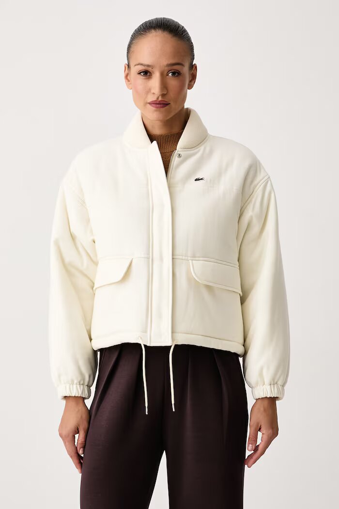 Lacoste яке дамско от вълна бежово BF9304