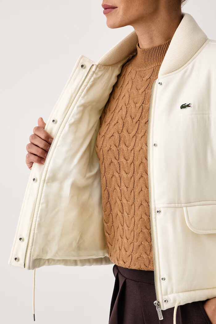 Lacoste яке дамско от вълна бежово BF9304