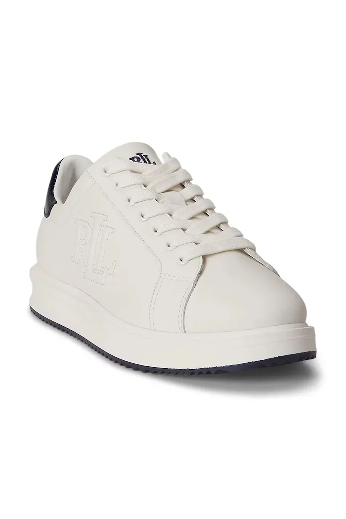Lauren Ralph Lauren Ainsley маратонки дамски кожени бели 802959226002