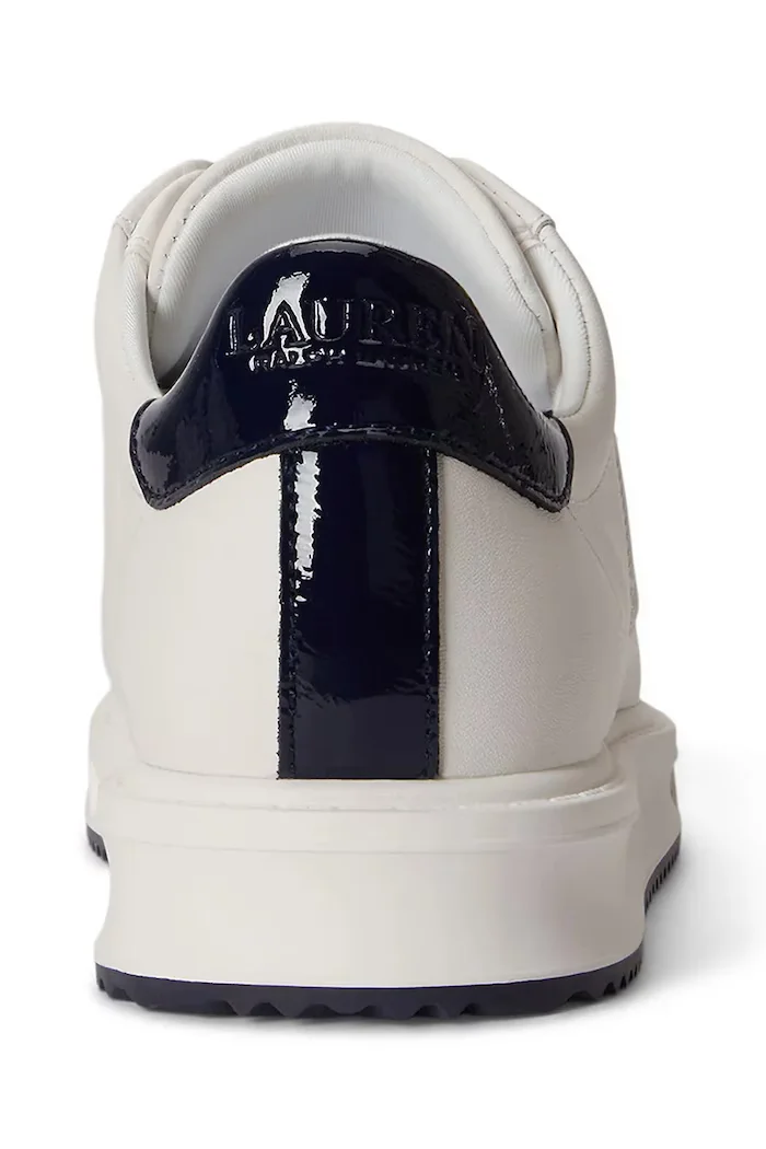 Lauren Ralph Lauren Ainsley маратонки дамски кожени бели 802959226002