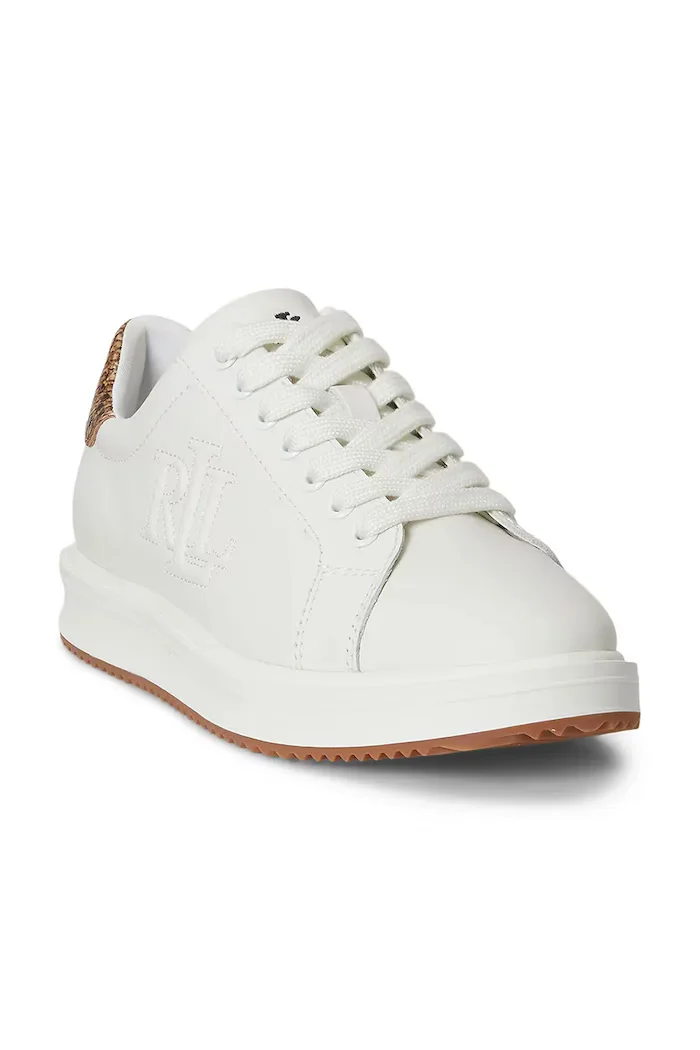 Lauren Ralph Lauren Ainsley маратонки дамски от кожа бели 802P15844001